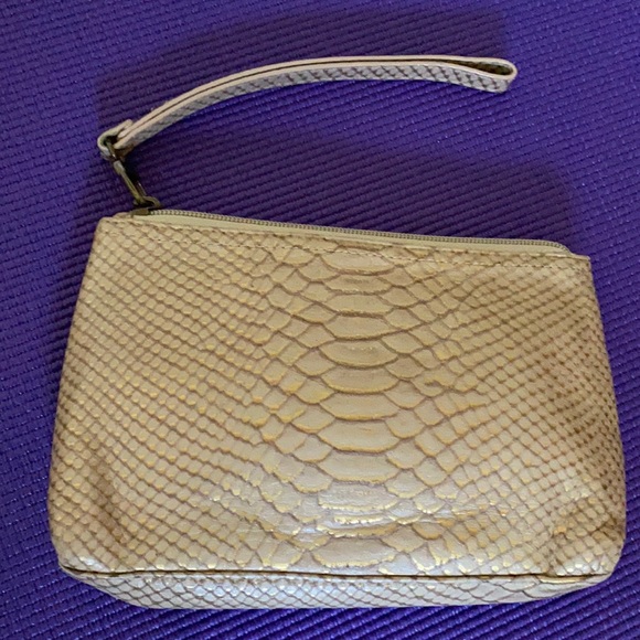 Embossed Snake Leather Wristlet - Picture 3 of 11